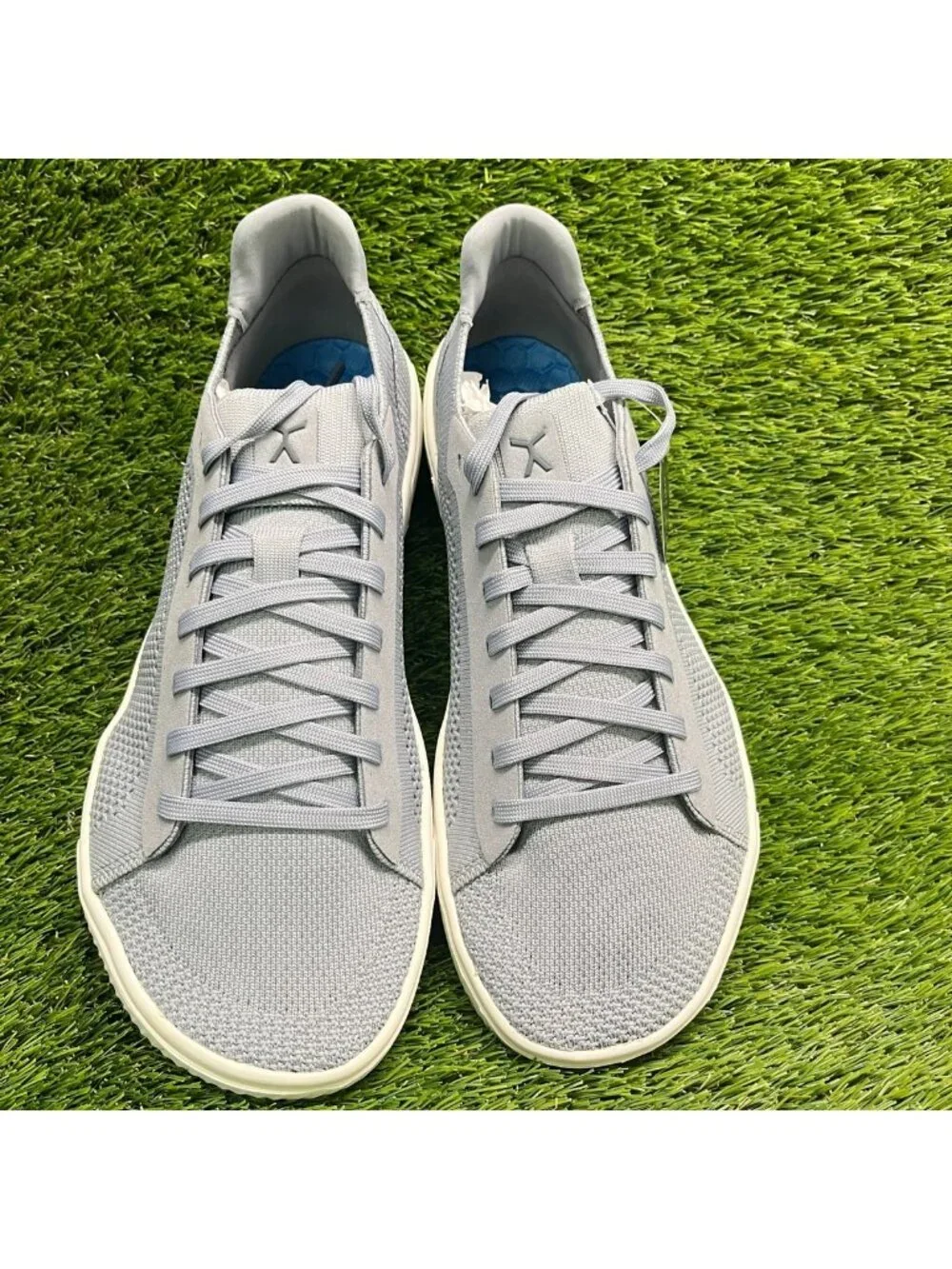 Flux Footwear Adapt Trainer Gray White Mens Size 11 Athletic Knit Shoes Sneakers